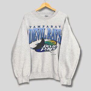 Vintage Tampa Bay Devil Rays Baseball Sweatshirt MLB Tampa Bay Rays Shirt Tee